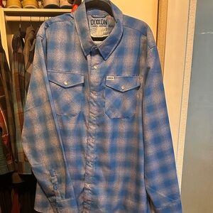 2XL Gently worn Dixxon Old Faithful Blue Plaid Flannel Shirt